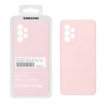 قاب سیلیکونی پاک کنی اورجینال درجه یک Samsung Galaxy A73 - کرم نارنجی (پک دار)