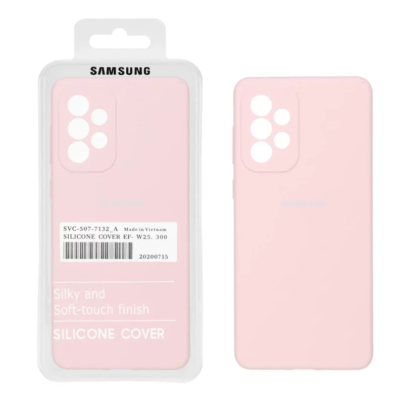 قاب سیلیکونی پاک کنی اورجینال درجه یک Samsung Galaxy A73 - کرم نارنجی (پک دار) - تصویر 2