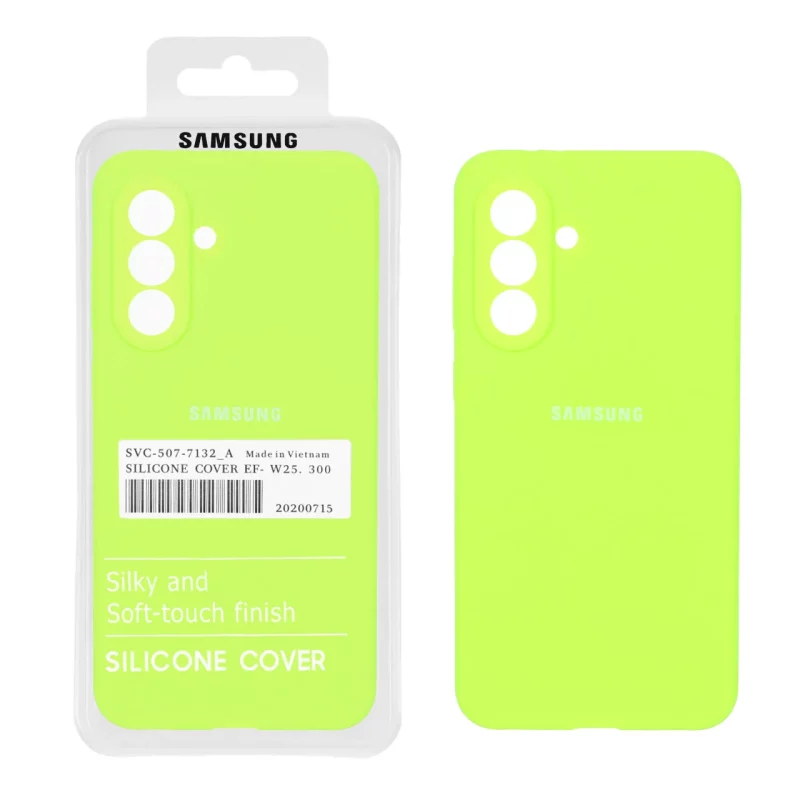 قاب سیلیکونی پاک کنی اورجینال درجه یک Samsung Galaxy A56 / A36 - سبز فسفری (پک دار) - تصویر 2