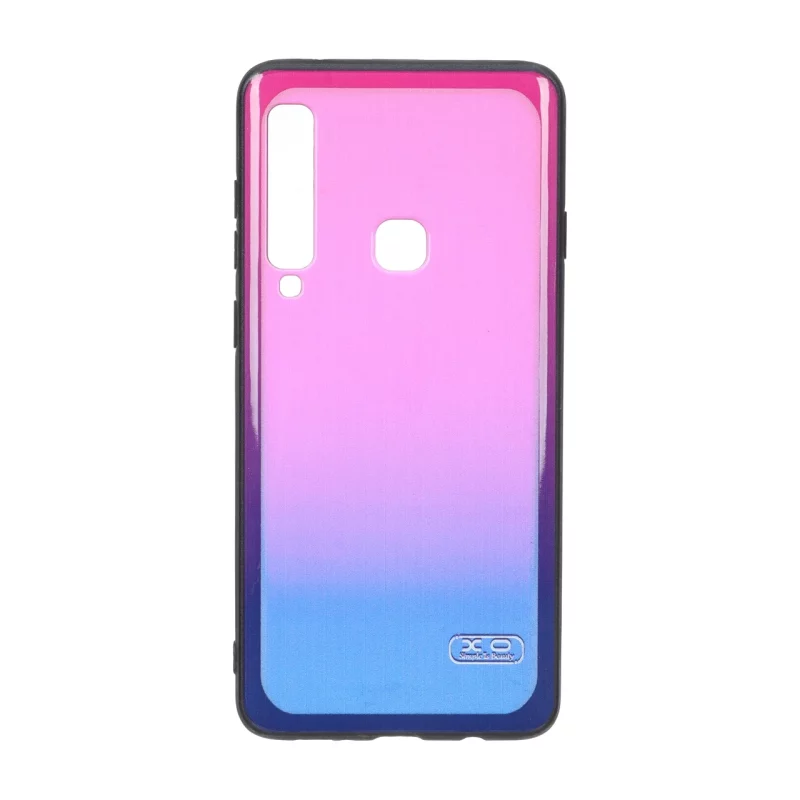 قاب XO مات دو رنگ Samsung Galaxy A9 (2018) - آبی کاربنی صورتی - تصویر 2