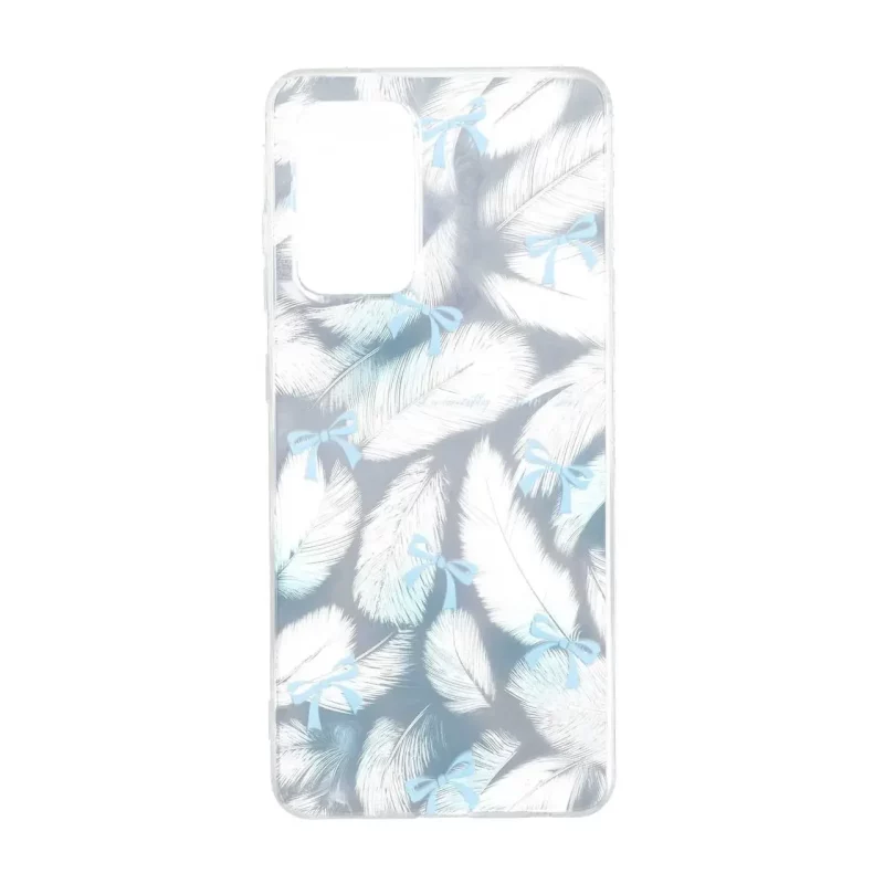 قاب اطلسی دور ژله ای طرح پر Samsung Galaxy A52 / A52s - کد 321 - تصویر 2