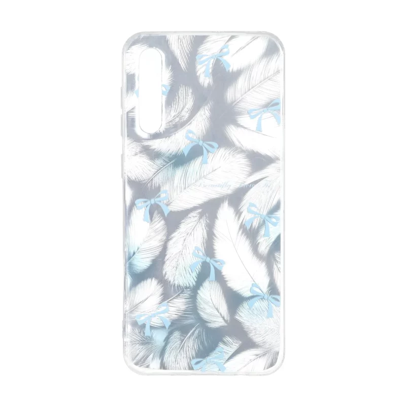 قاب اطلسی دور ژله ای طرح پر Samsung Galaxy A50 / A50s / A30s - کد 323 - تصویر 2