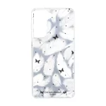 قاب اطلسی دور ژله ای طرح پر Samsung Galaxy S21 FE - کد 334