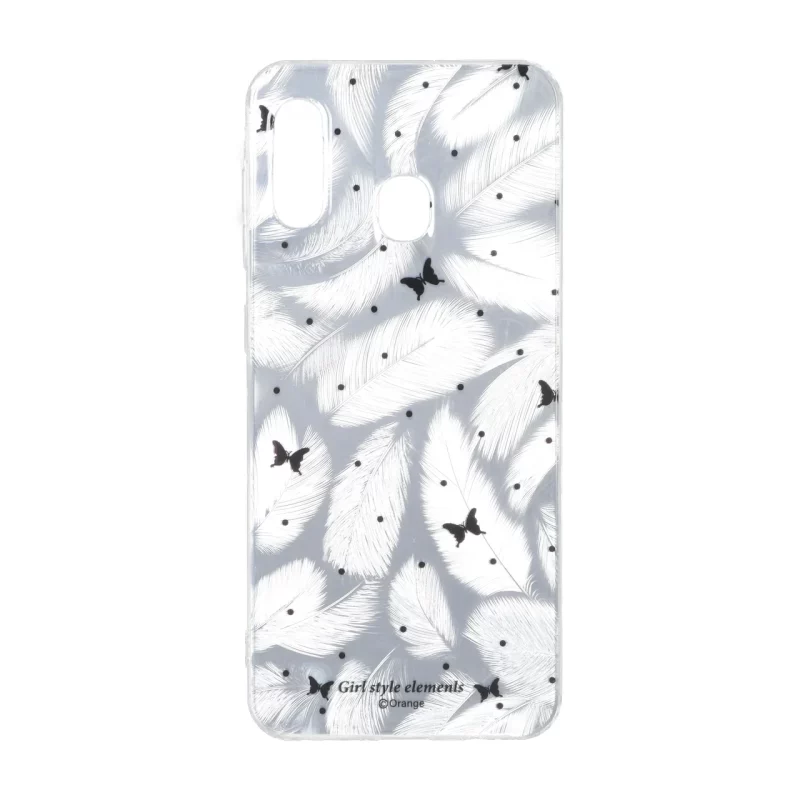 قاب اطلسی دور ژله ای طرح پر Samsung Galaxy A30 / A20 - کد 340 - تصویر 2