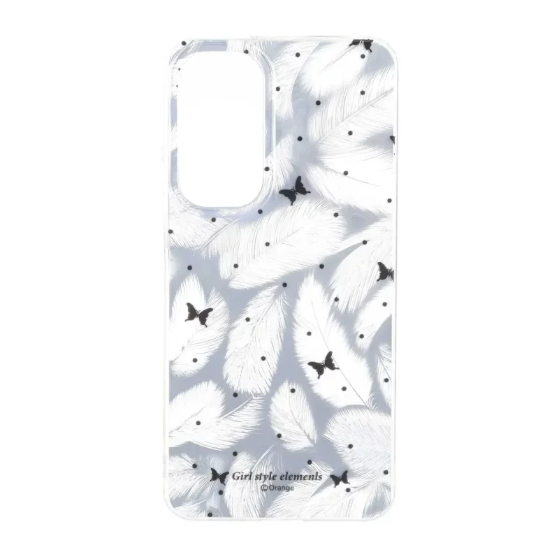 قاب اطلسی دور ژله ای طرح پر Samsung Galaxy S25 FE - کد 343 - تصویر 2