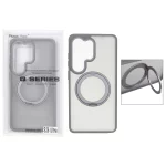 قاب اورجینال Magic Mask استند چرخشی Magsafe مدل Samsung Galaxy S26 Ultra - خاکستری (پک دار)