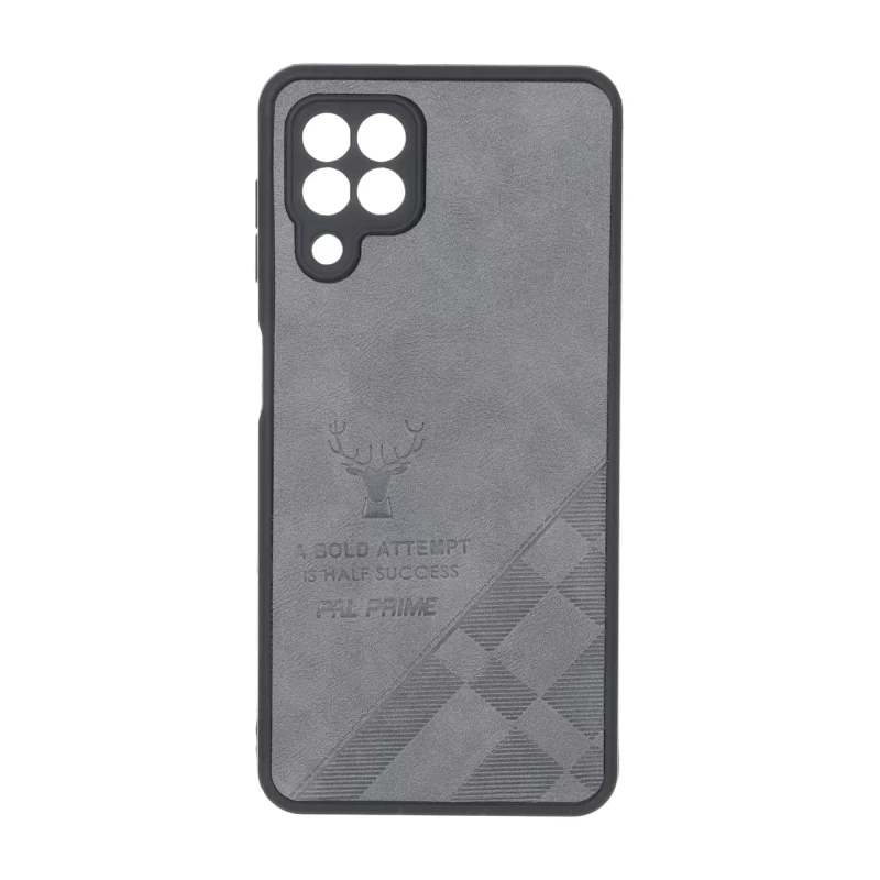 قاب طرح چرم گوزنی Pal Prime مدل Samsung Galaxy A22 4G / M22 / M32 4G / F22 - خاکستری - تصویر 2
