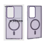 قاب Focus Pixels لنز آلومینیومی مات Magsafe مدل Samsung Galaxy S23 Ultra - بنفش (پک دار)