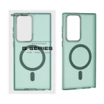 قاب Focus Pixels لنز آلومینیومی مات Magsafe مدل Samsung Galaxy S23 Ultra - سبز (پک دار)