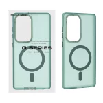 قاب Focus Pixels لنز آلومینیومی مات Magsafe مدل Samsung Galaxy S25 Ultra - سبز (پک دار)