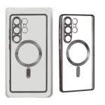 قاب اورجینال الکترواستاتیک Magsafe لنز گلس دار Samsung Galaxy S25 Ultra - مشکی (پک دار) MPS