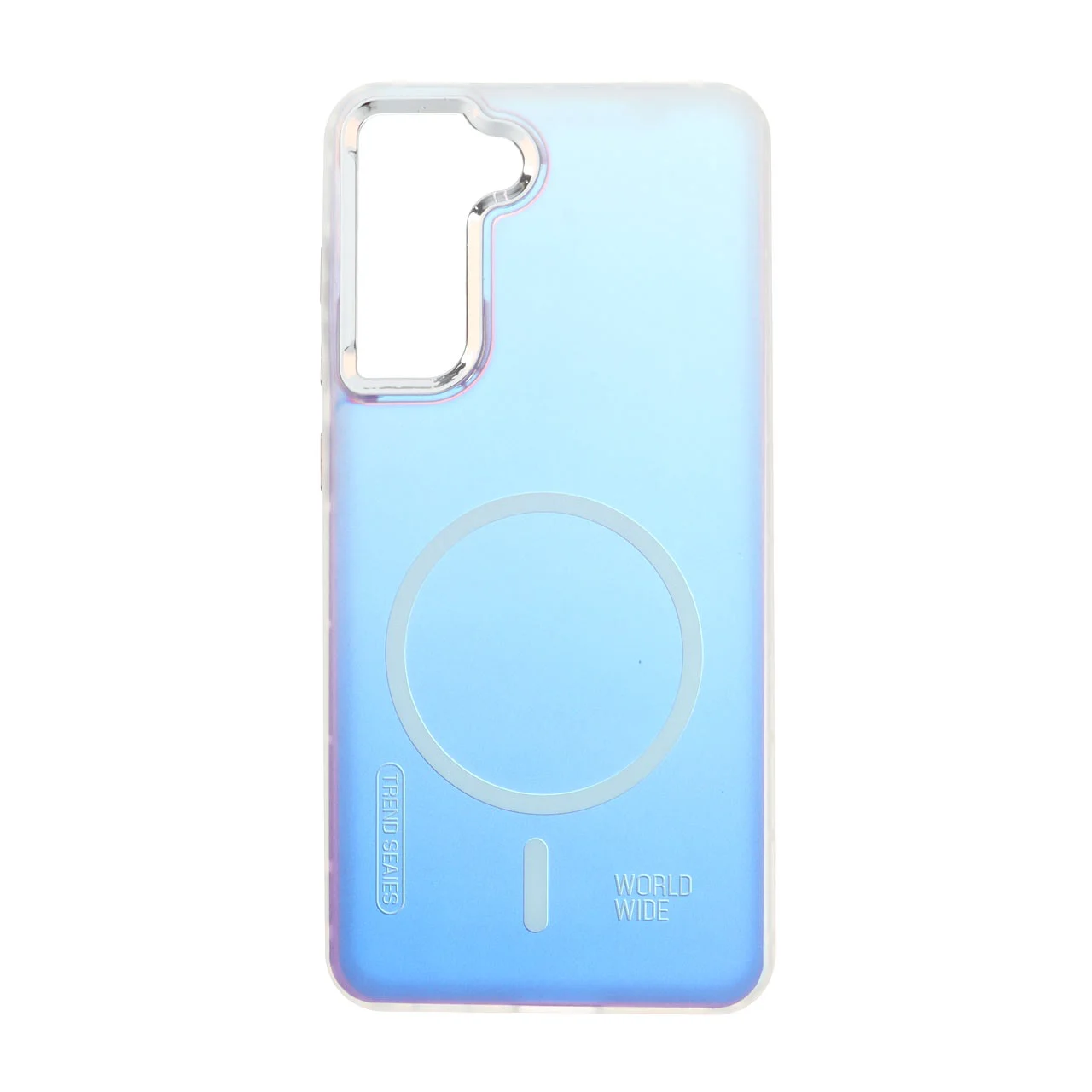 19178-1734906-1 قاب هولوگرامی Trend Seaies طرح مگ سیف دو رنگ لنز کروم Samsung Galaxy S21 FE - بنفش - MPS - تصویر 1