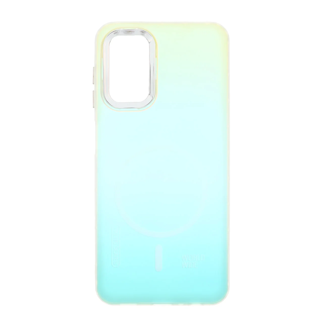 19178-1734950-1 قاب هولوگرامی Trend Seaies طرح مگ سیف دو رنگ لنز کروم Samsung Galaxy A13 4G / A13 5G / A04s / M13 4G / M23 / F13 - زرد سبز - MPS - تصویر 1