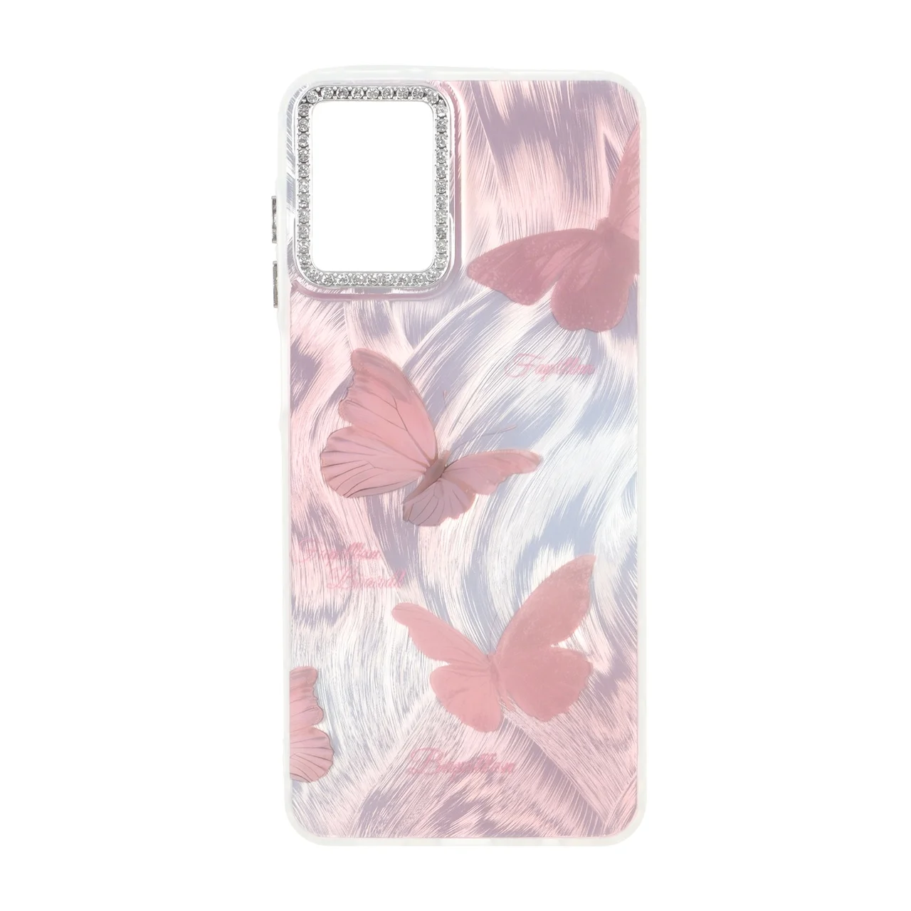 19178-1735162-1 قاب اطلسی طرح دار دور ژله ای لنز نگین دار Samsung Galaxy A07 - کد 5 - MPS - تصویر 1