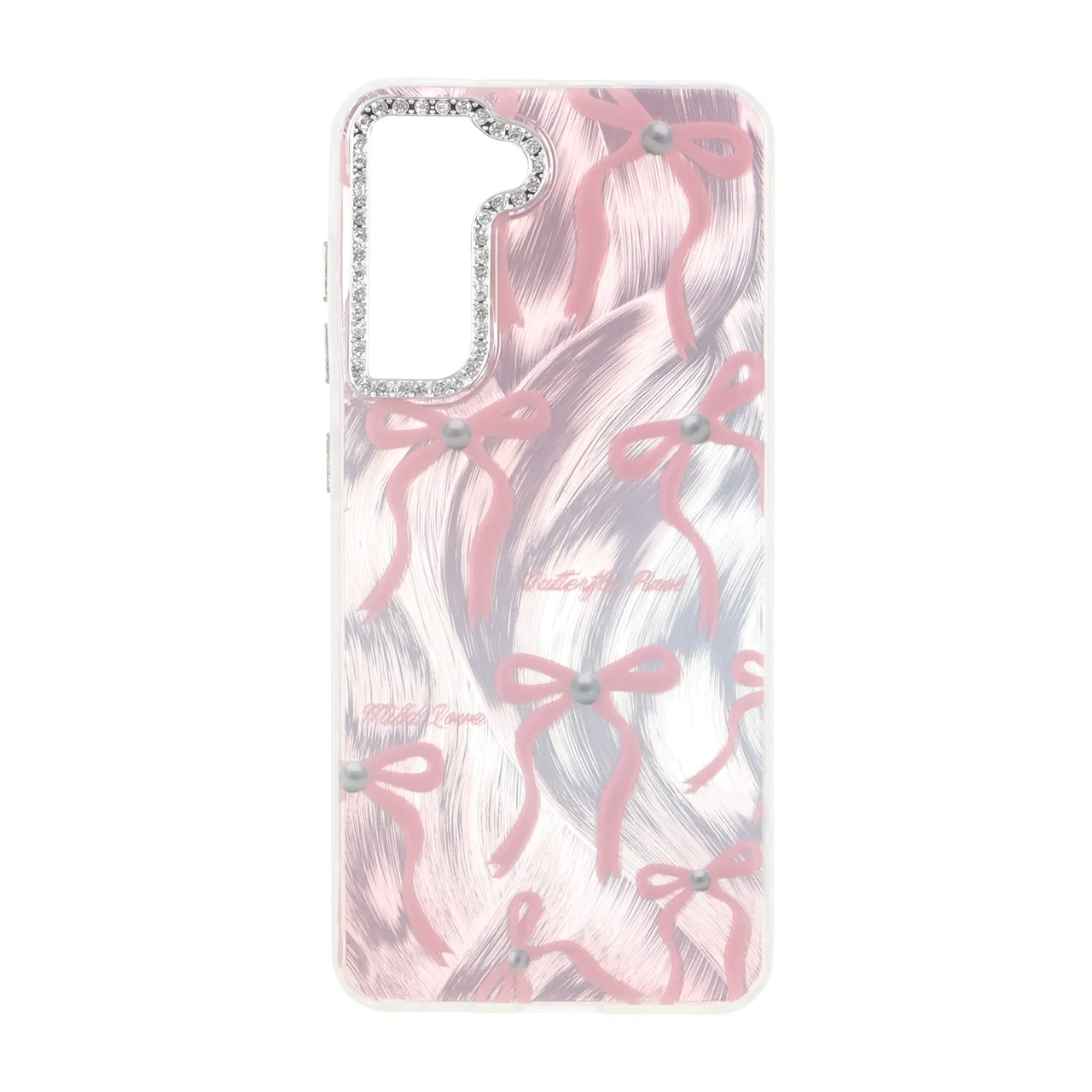 19178-1735234-1 قاب اطلسی طرح دار دور ژله ای لنز نگین دار Samsung Galaxy S21 FE - کد 41 - MPS - تصویر 1