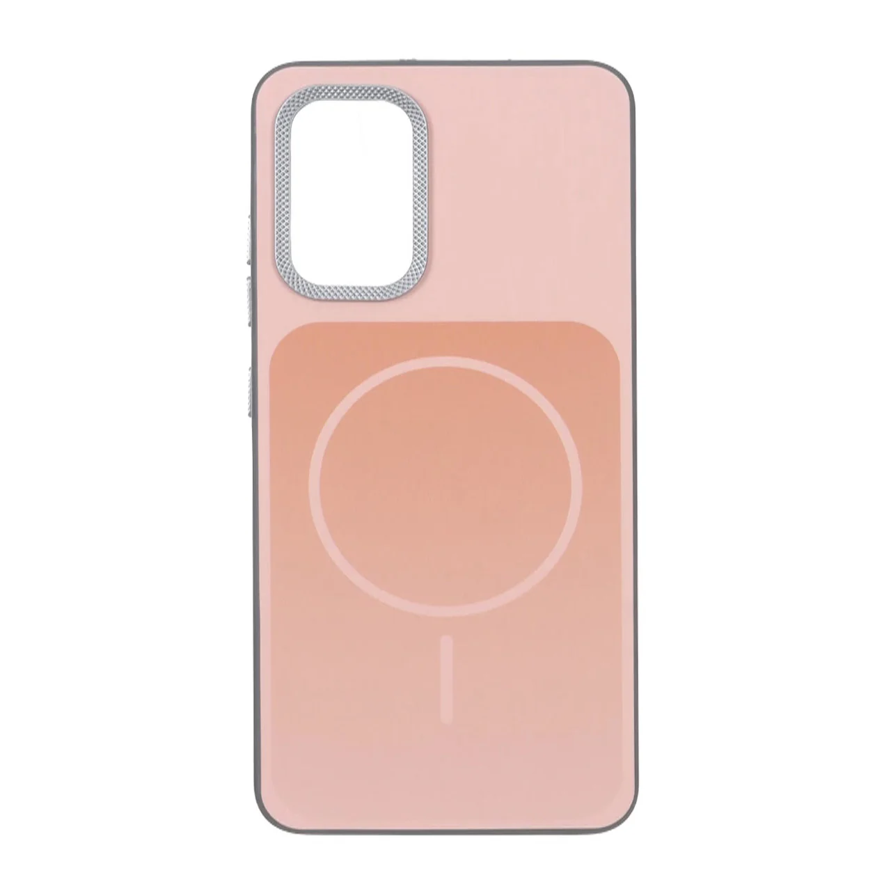 19178-1736106-1 قاب مستطیلی طرح مگ سیف لنز کربن Samsung Galaxy A32 4G - گلبهی - تصویر 1