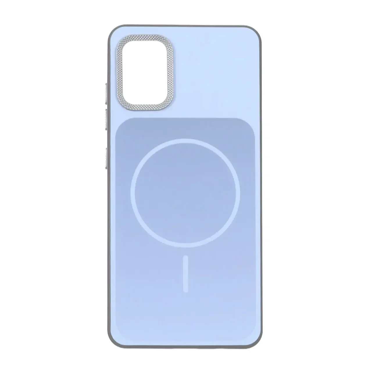 19178-1736222-1 قاب مستطیلی طرح مگ سیف لنز کربن Samsung Galaxy A51 / M40s - آبی - تصویر 1