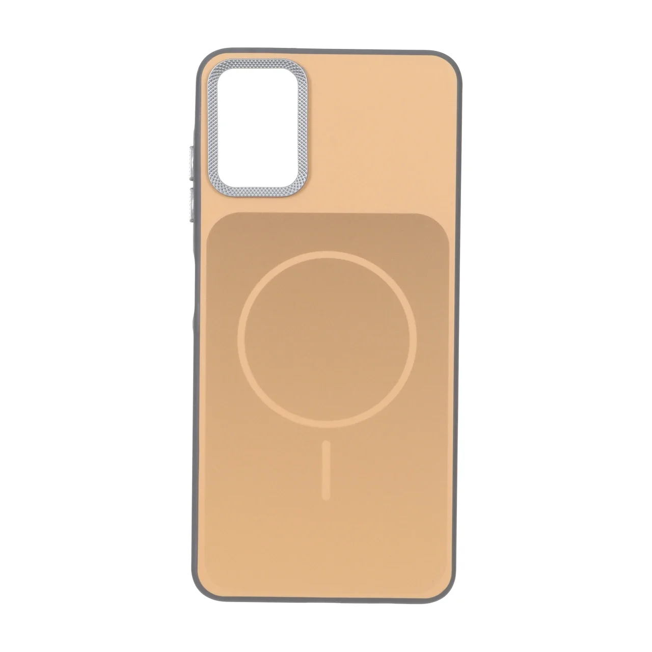 19178-1736258-1 قاب مستطیلی طرح مگ سیف لنز کربن Samsung Galaxy A06 - نارنجی - تصویر 1