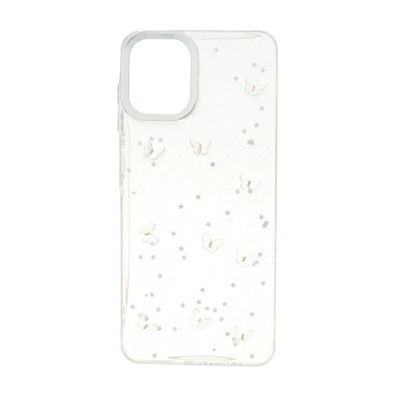 19178-1736684-1 قاب رزینی اکلیلی طرح برجسته لنز سیلور Samsung Galaxy A07 - کد 43 - تصویر 1