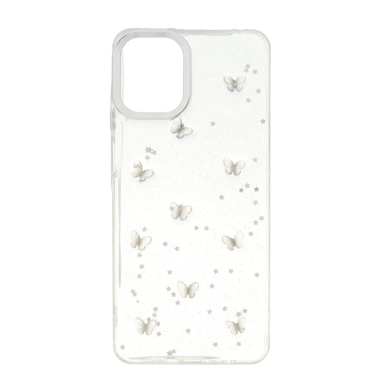 19178-1736688-1 قاب رزینی اکلیلی طرح برجسته لنز سیلور Samsung Galaxy A07 - کد 45 - تصویر 1