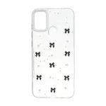 قاب رزینی اکلیلی طرح برجسته لنز سیلور Samsung Galaxy A11 / M11 - کد 67