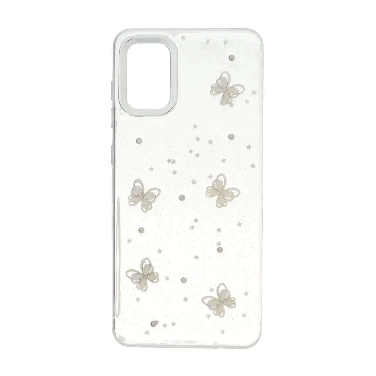 19178-1736880-1 قاب رزینی اکلیلی طرح برجسته لنز سیلور Samsung Galaxy A31 - کد 141 - تصویر 1