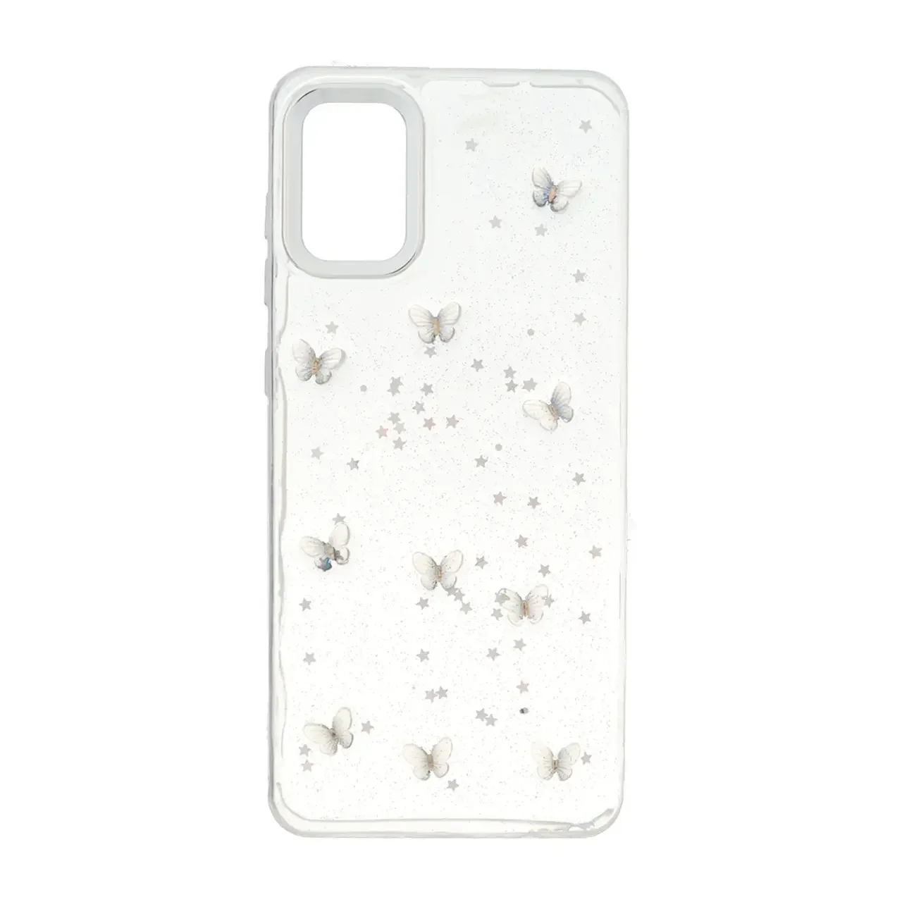 19178-1736888-1 قاب رزینی اکلیلی طرح برجسته لنز سیلور Samsung Galaxy A31 - کد 145 - تصویر 1