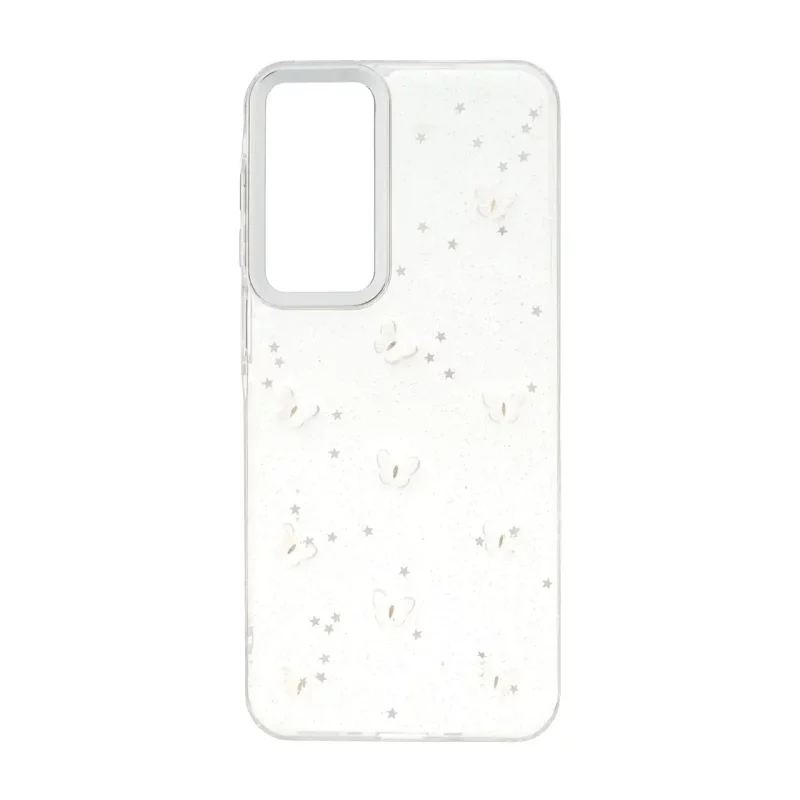 قاب رزینی اکلیلی طرح برجسته لنز سیلور Samsung Galaxy A16 - کد 186 - تصویر 2