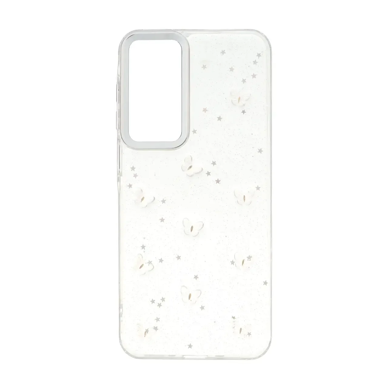 19178-1736970-1 قاب رزینی اکلیلی طرح برجسته لنز سیلور Samsung Galaxy A16 - کد 186 - تصویر 1