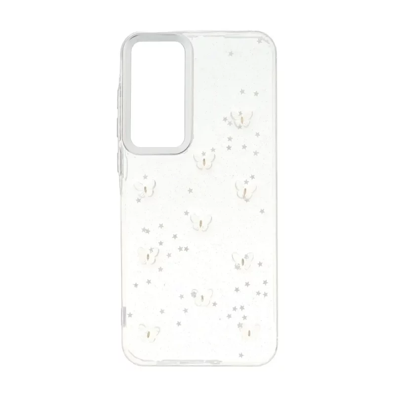 قاب رزینی اکلیلی طرح برجسته لنز سیلور Samsung Galaxy A35 / A55 - کد 207 - تصویر 2