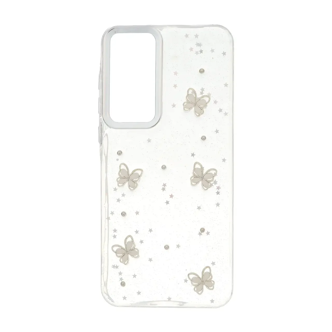 19178-1737016-1 قاب رزینی اکلیلی طرح برجسته لنز سیلور Samsung Galaxy A35 / A55 - کد 209 - تصویر 1