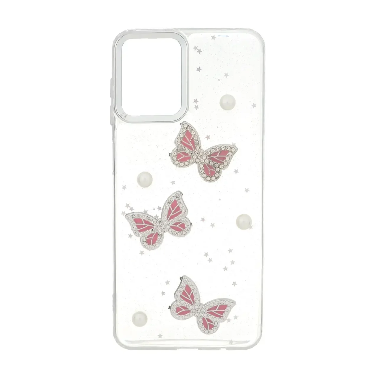 19178-1737026-1 قاب رزینی اکلیلی طرح برجسته لنز سیلور Samsung Galaxy A12 / M12 / F12 - کد 214 - تصویر 1