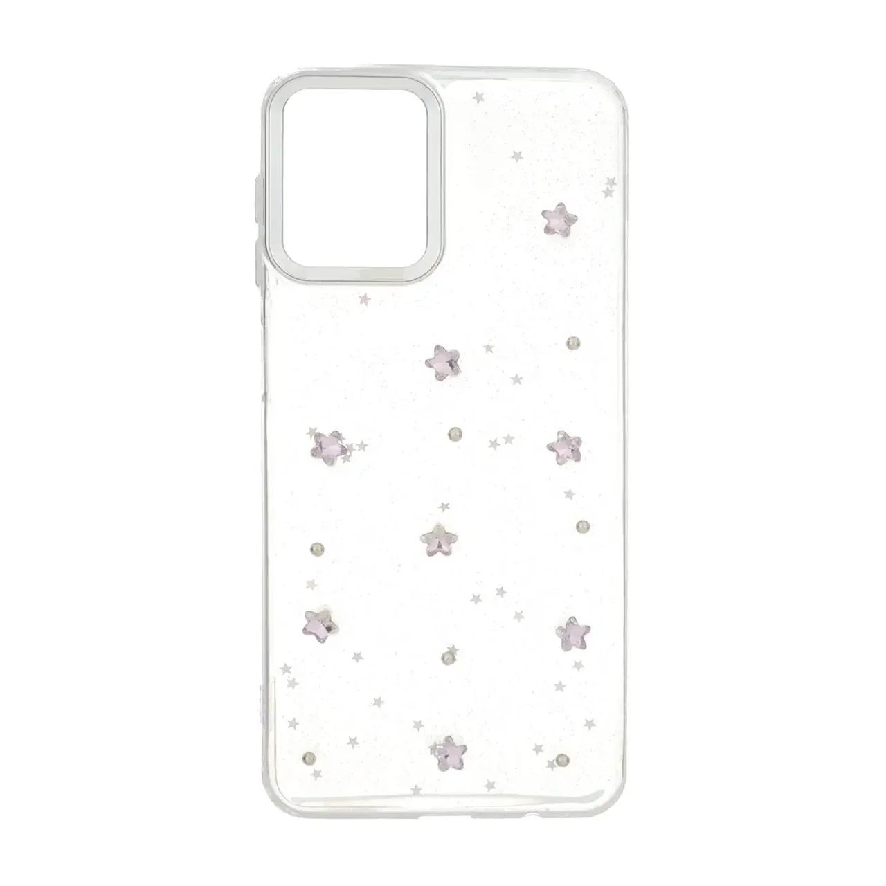 19178-1737034-1 قاب رزینی اکلیلی طرح برجسته لنز سیلور Samsung Galaxy A12 / M12 / F12 - کد 218 - تصویر 1