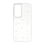 قاب رزینی اکلیلی طرح برجسته لنز سیلور Samsung Galaxy S24 FE - کد 282