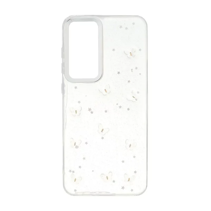 قاب رزینی اکلیلی طرح برجسته لنز سیلور Samsung Galaxy S24 FE - کد 282 - تصویر 2