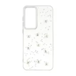 قاب رزینی اکلیلی طرح برجسته لنز سیلور Samsung Galaxy S24 FE - کد 285