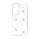 قاب رزینی اکلیلی طرح برجسته لنز سیلور Samsung Galaxy S24 FE - کد 288