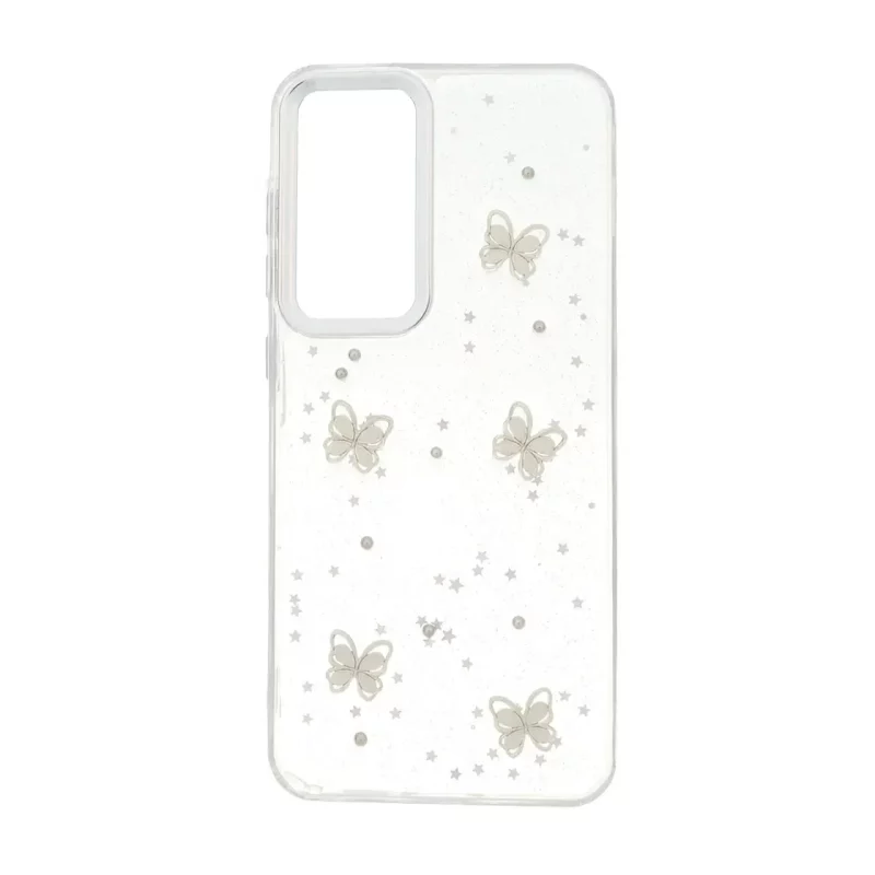 قاب رزینی اکلیلی طرح برجسته لنز سیلور Samsung Galaxy S24 FE - کد 288 - تصویر 2