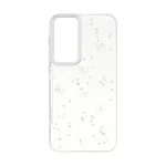 قاب رزینی اکلیلی طرح برجسته لنز سیلور Samsung Galaxy S23 FE - کد 298