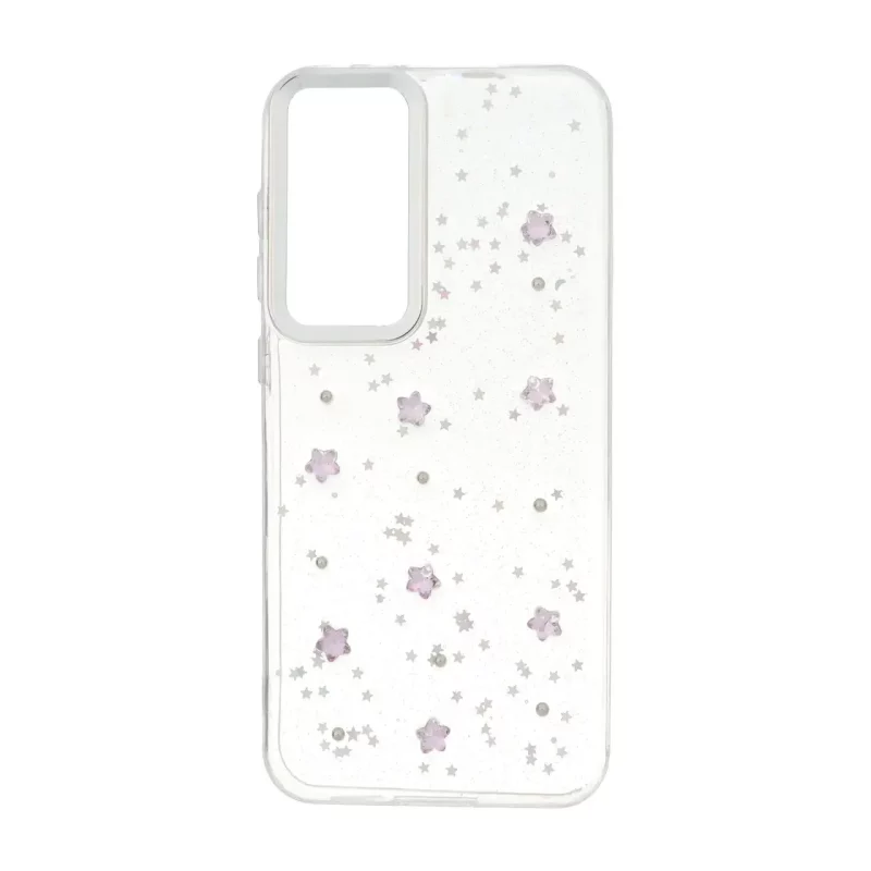قاب رزینی اکلیلی طرح برجسته لنز سیلور Samsung Galaxy S23 FE - کد 299 - تصویر 2