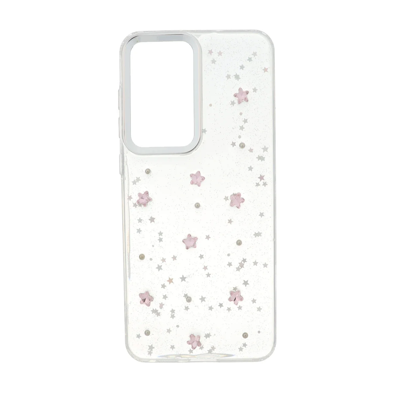 19178-1737204-1 قاب رزینی اکلیلی طرح برجسته لنز سیلور Samsung Galaxy S25 FE - کد 303 - تصویر 1