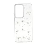 قاب رزینی اکلیلی طرح برجسته لنز سیلور Samsung Galaxy S25 FE - کد 304