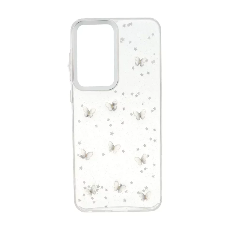 قاب رزینی اکلیلی طرح برجسته لنز سیلور Samsung Galaxy S25 FE - کد 304 - تصویر 2