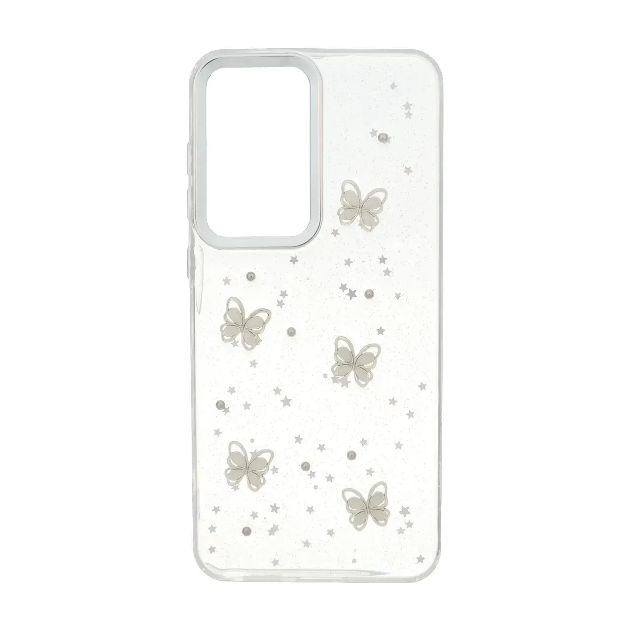 19178-1737208-1 قاب رزینی اکلیلی طرح برجسته لنز سیلور Samsung Galaxy S25 FE - کد 305 - تصویر 1