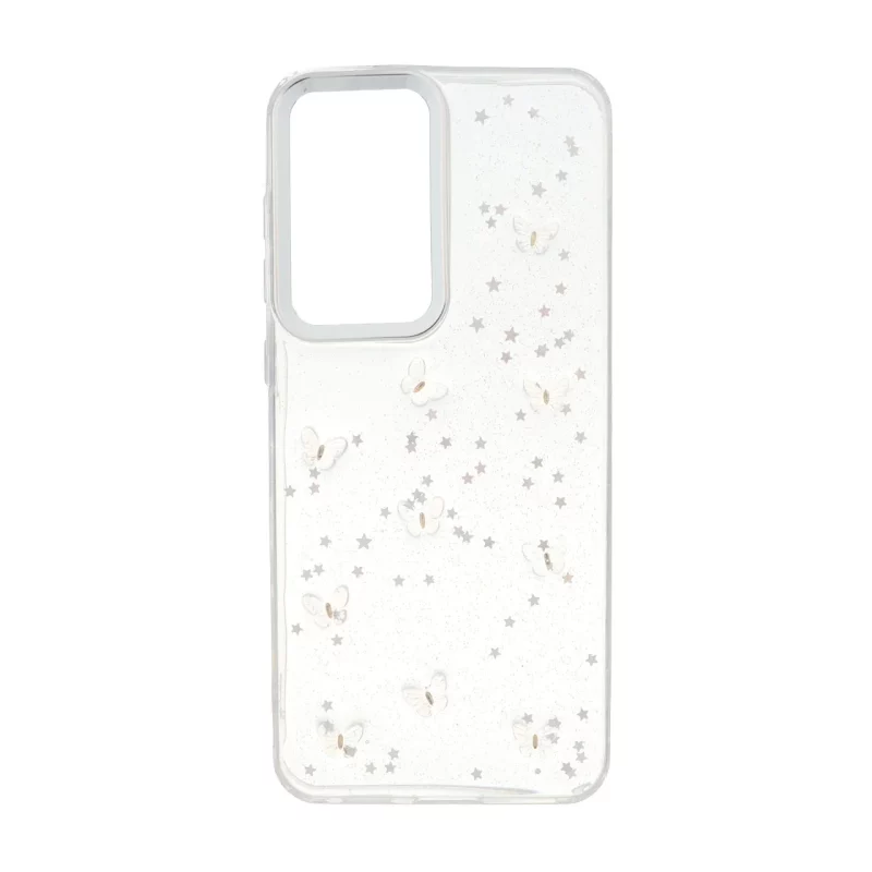 قاب رزینی اکلیلی طرح برجسته لنز سیلور Samsung Galaxy S25 FE - کد 307 - تصویر 2