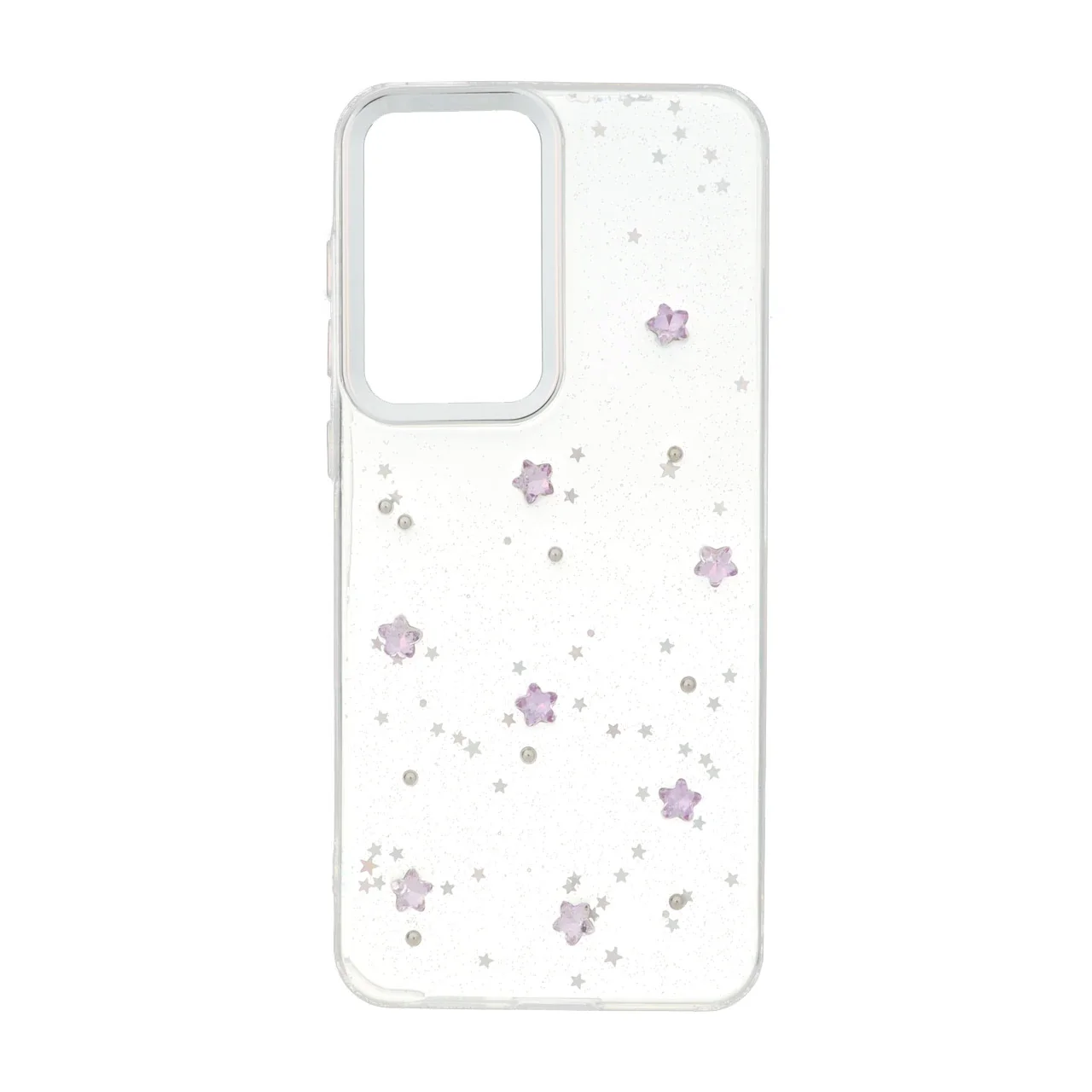 19178-1737218-1 قاب رزینی اکلیلی طرح برجسته لنز سیلور Samsung Galaxy S25 FE - کد 310 - تصویر 1