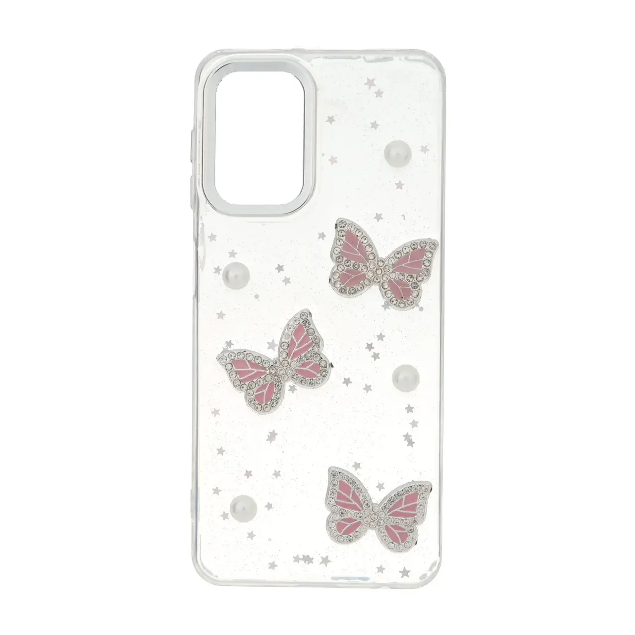19178-1737320-1 قاب رزینی اکلیلی طرح برجسته لنز سیلور Samsung Galaxy A22 4G / M22 / M32 4G / F22 - کد 361 - تصویر 1