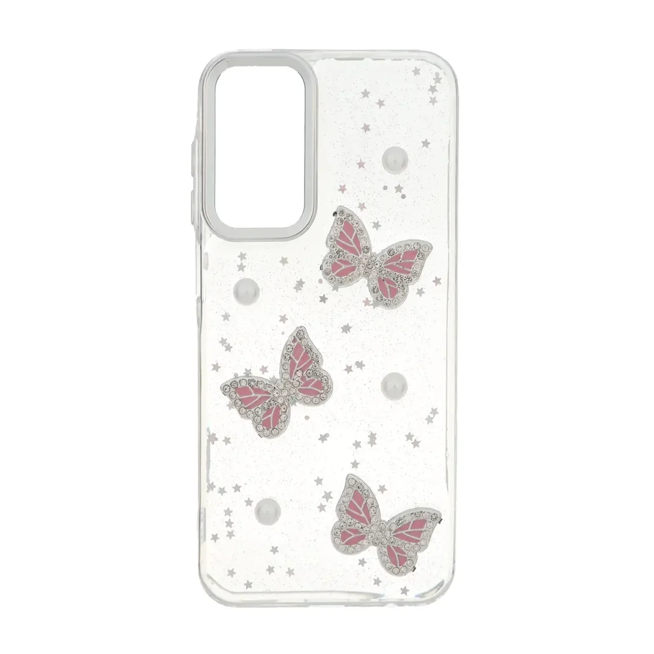 19178-1737340-1 قاب رزینی اکلیلی طرح برجسته لنز سیلور Samsung Galaxy A15 - کد 371 - تصویر 1