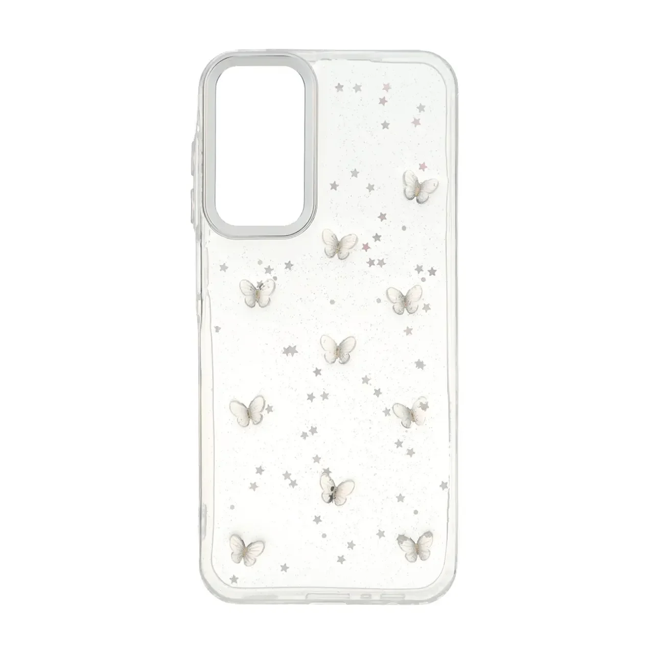 19178-1737342-1 قاب رزینی اکلیلی طرح برجسته لنز سیلور Samsung Galaxy A15 - کد 372 - تصویر 1