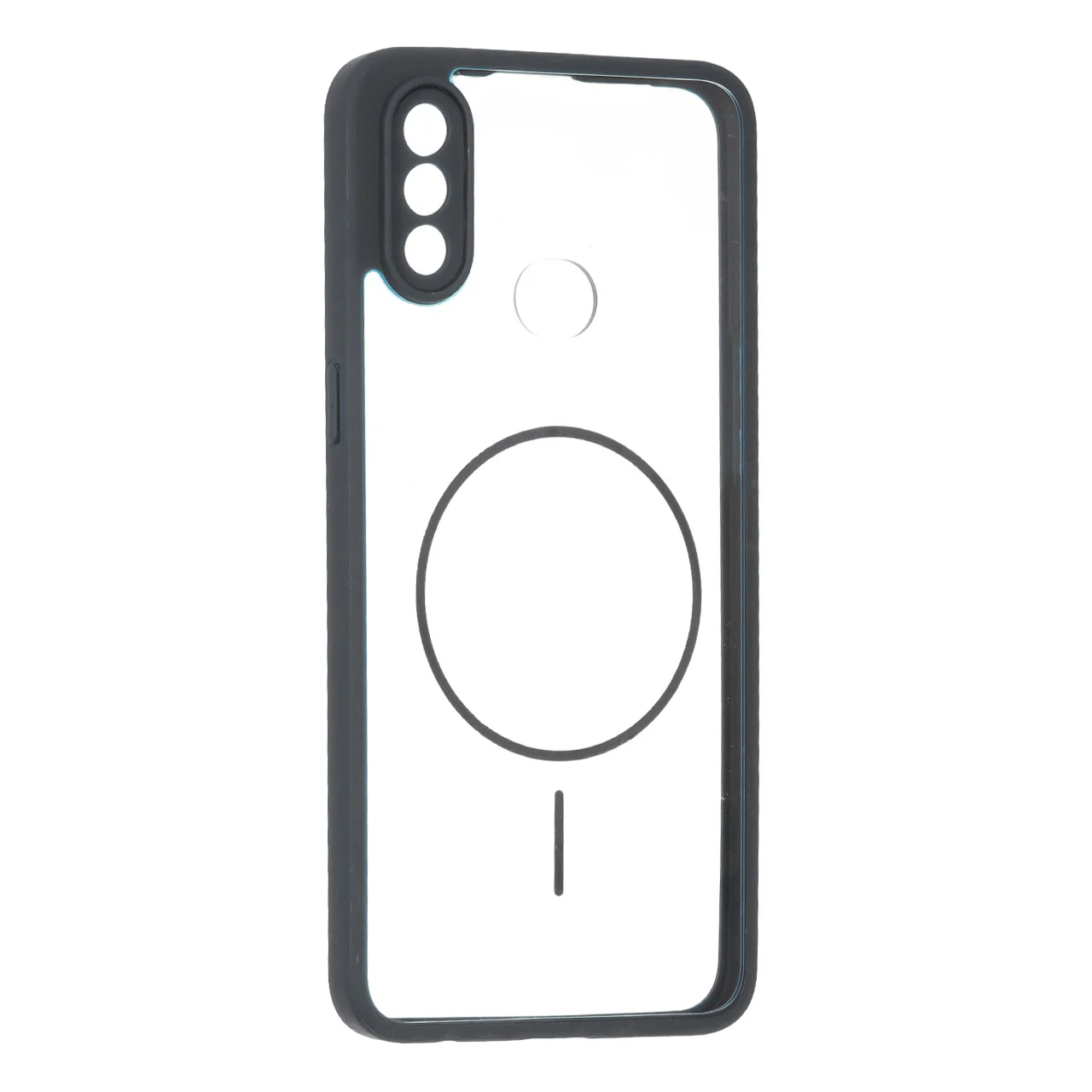 19178-1737586-1 قاب پشت سخت شفاف محافظ لنزدار طرح مگ سیف دور رنگی Samsung Galaxy A10s - مشکی - تصویر 1